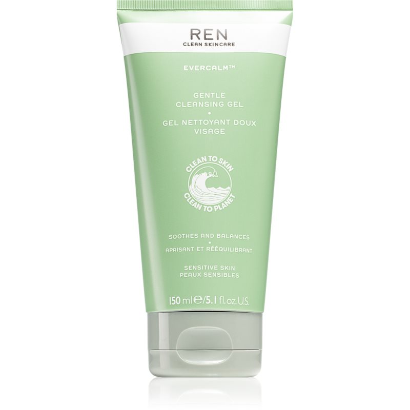 REN Evercalm Gentle Cleansing Gel απαλό καθαριστικό τζελ για ευαίσθητη και ερεθισμένη επιδερίδα 150 ml
