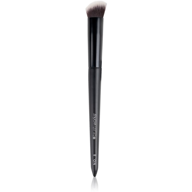 Brushworks Precise Angled Concealer Buffing Brush πινέλο για διορθωτή τύπος NO. 8 1 τμχ