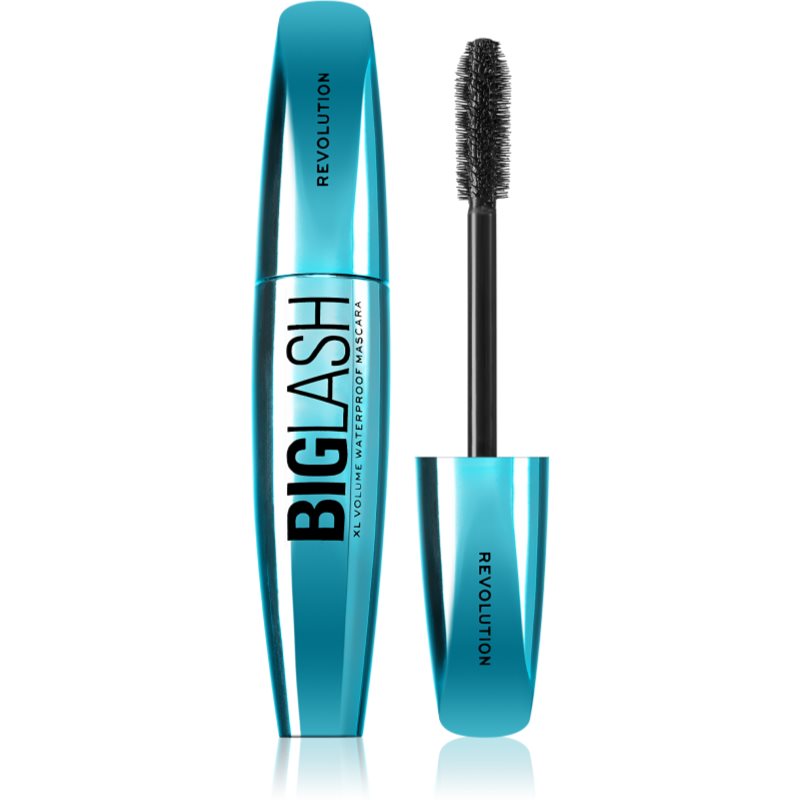 Makeup Revolution Big Lash Volume αδιάβροχη μάσκαρα για όγκο απόχρωση Black 8 ml