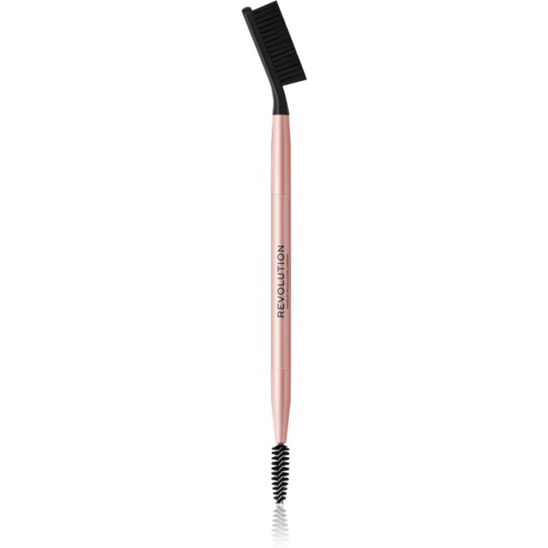 Makeup Revolution Create πινέλο διπλής όψης για τα φρύδια I. τύπος R13 1 τμχ
