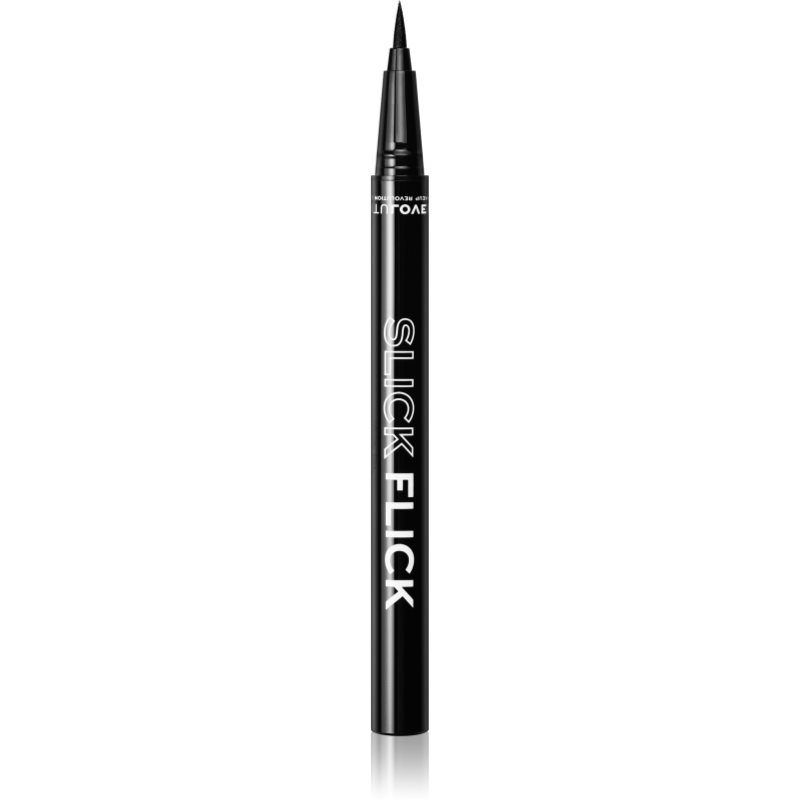 Revolution Relove Slick Flick υγρό λάινερ ματιών ακριβείας απόχρωση Black 0,7 γρ