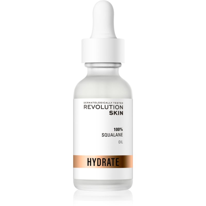 Revolution Skincare Hydrate 100% Squalane 100% σκουαλένιο για λαμπρότητα και λείανση επιδερμίδας 30 ml