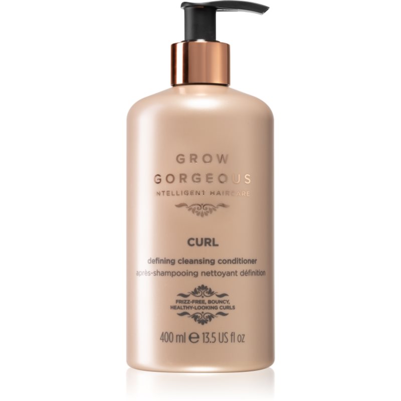 Grow Gorgeous Curl καθαριστικό κοντίσιονερ για απείθαρχα κυματιστά και σγουρά μαλλιά 400 μλ