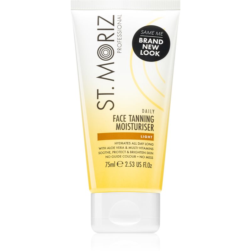 St. Moriz Daily Tanning Face Moisturiser ενυδατική κρέμα αυτομαυρίσματος Για το πρόσωπο τύπος Light 75 μλ