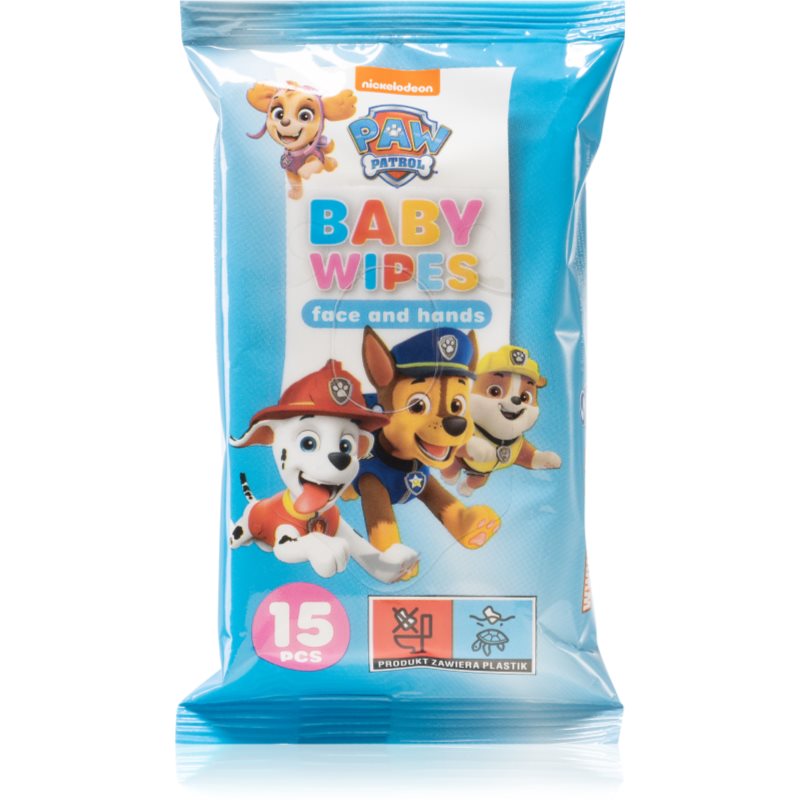 Nickelodeon Paw Patrol Baby Wipes υγρά μωρομάντηλα 15 τμχ