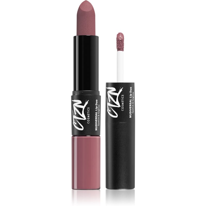 CTZN Nudiversal Lip Duo μακράς διαρκείας κραγιόν και λιπ γκλος απόχρωση Los Angeles 3,5 γρ