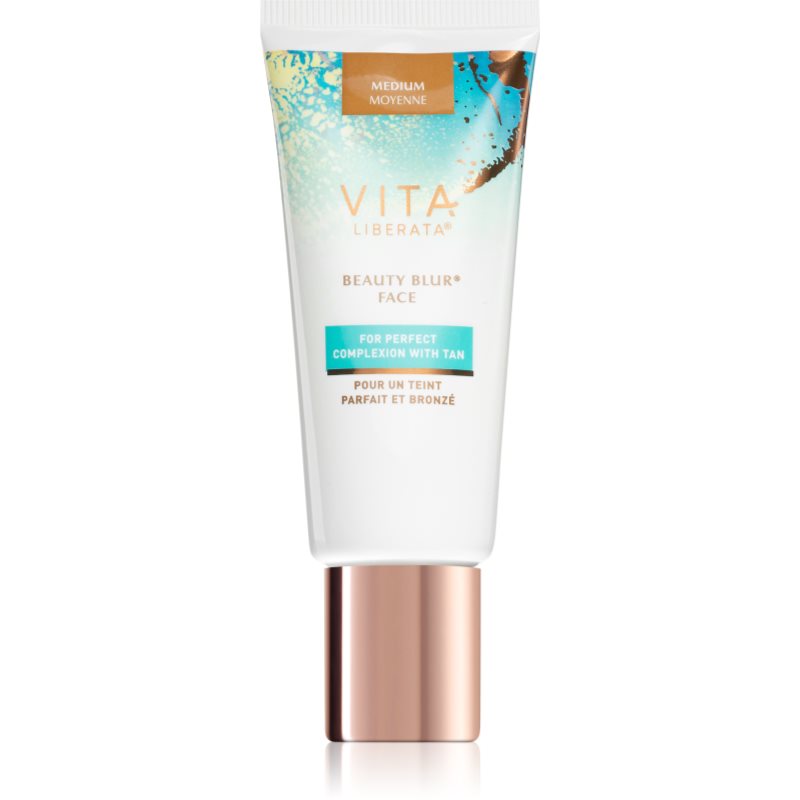 Vita Liberata Beauty Blur Face κρέμα αυτομαυρίσματος με απόχρωση για λαμπρότητα και ενυδάτωση απόχρωση Medium 30 ml