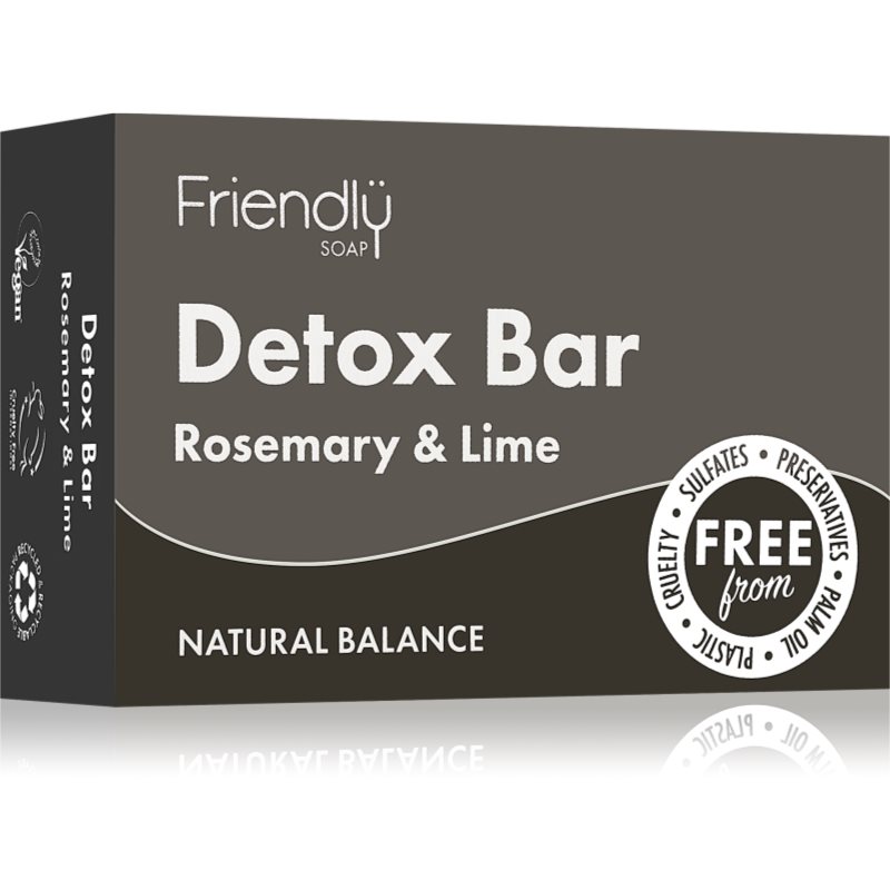 Friendly Soap Detox Bar Rosemary > Lime φυσικό σαπούνι 95 γρ