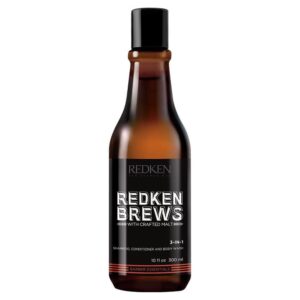 Redken Brews 3-in-1 Shampoo, Conditioner, Body Wash (300ml)