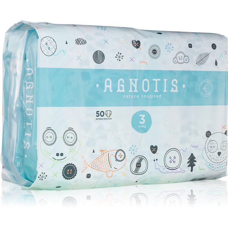 Agnotis Baby Diapers No 3 πάνες μίας χρήσης 4-9 kg 50 τμχ