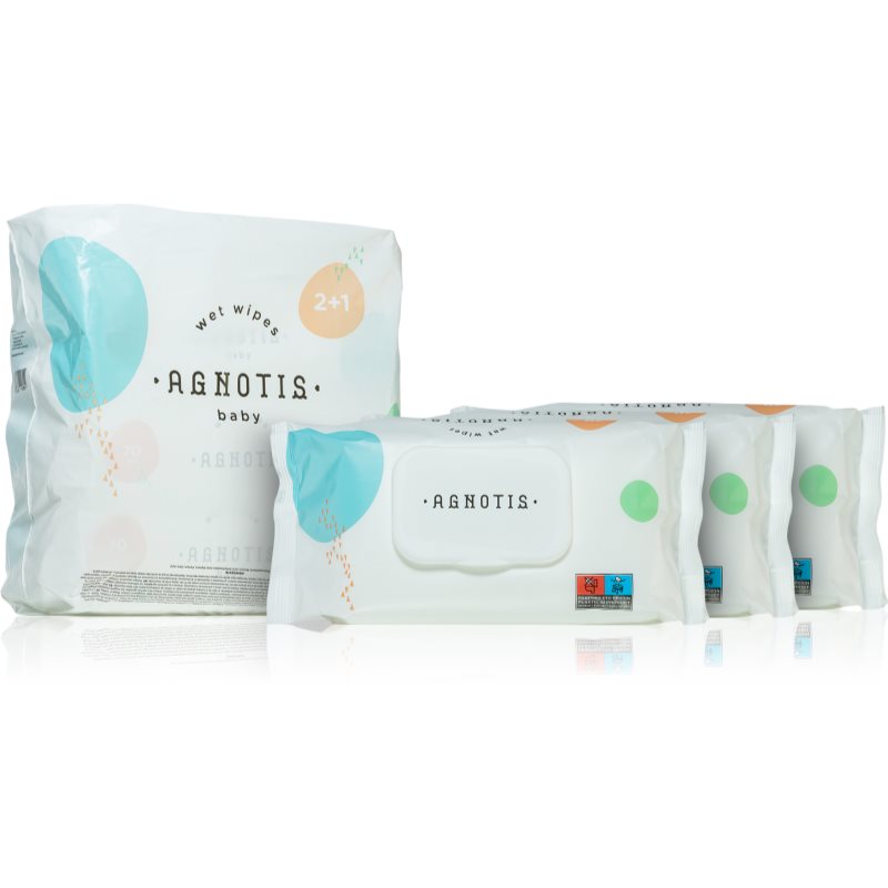 Agnotis Baby Wipes υγρά μαντηλάκια καθαρισμού για παιδιά 3x70 τμχ