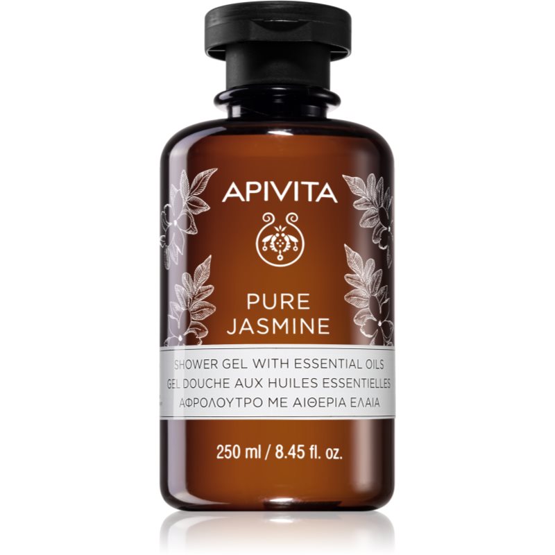 Apivita Pure Jasmine Shower Gel ενυδατικό τζελ ντους με αιθέρια έλαια 250 ml