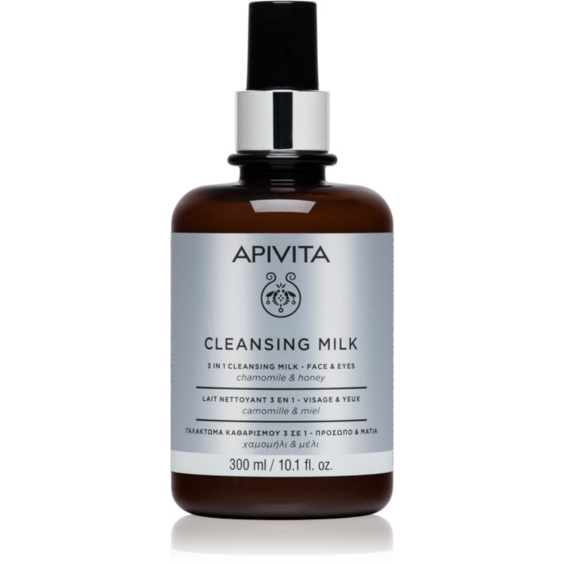 Apivita Cleansing Milk Face > Eyes καθαριστικό γάλακτωμα 3 σε 1 Για πρόσωπο και μάτια 300 ml
