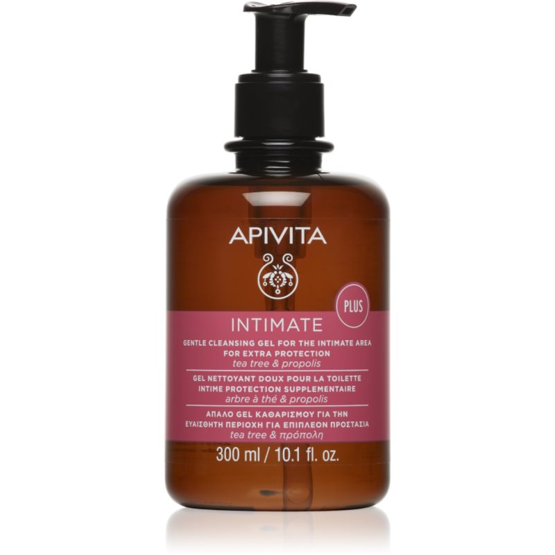 Apivita Intimate Plus Cleansing Gel απαλό αφρώδες τζελ πλυσίματος για προσωπική υγεινή 300 ml