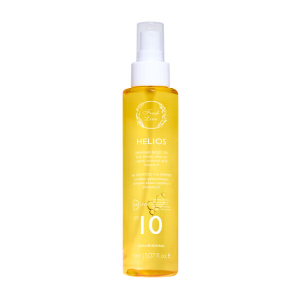 Helios Λάδι Σώματος για Μαύρισμα SPF10 150ml
