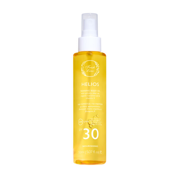 Helios Λάδι Σώματος για Μαύρισμα SPF30 150ml