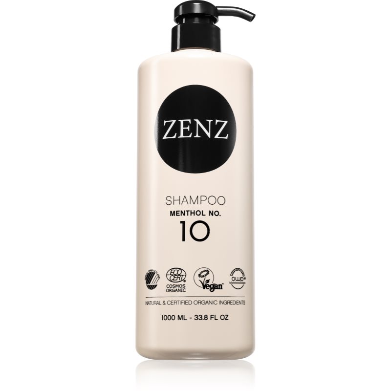 ZENZ Organic Menthol No. 10 σαμπουάν για λιπαρά μαλλιά και το δέρμα της κεφαλής 1000 ml