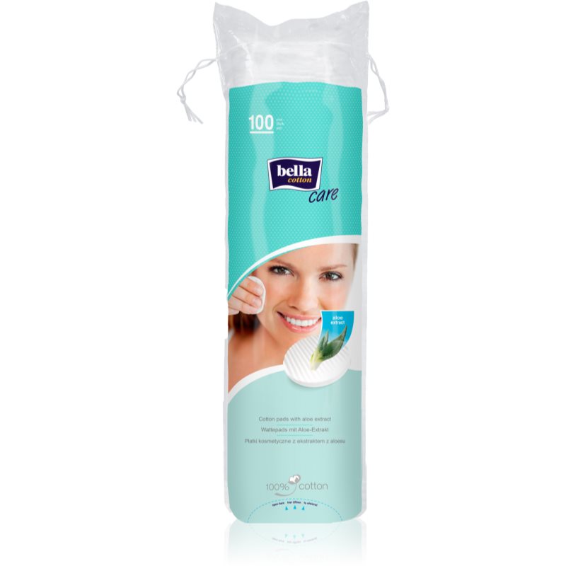 BELLA Cotton Care δίσκοι για ντεμακιγιάζ με αλόη βέρα 100 τμχ