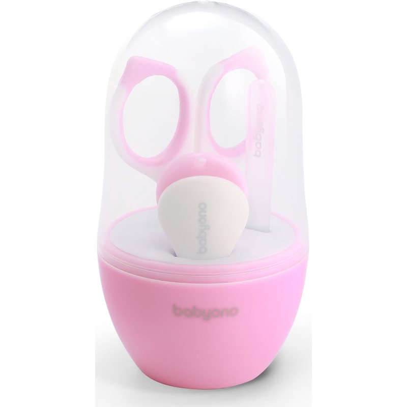 BabyOno Take Care σετ μανικιούρ για παιδιά Pink