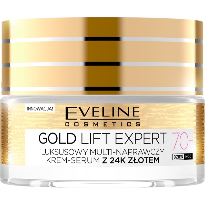 Eveline Cosmetics Gold Lift Expert συσφικτική κρέμα με χρυσό 70+ 50 ml