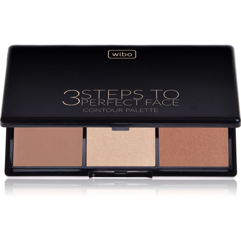 Wibo 3 Steps To Perfect Face Dark μικρή παλέτα περιγράμματος Για το πρόσωπο 10 γρ