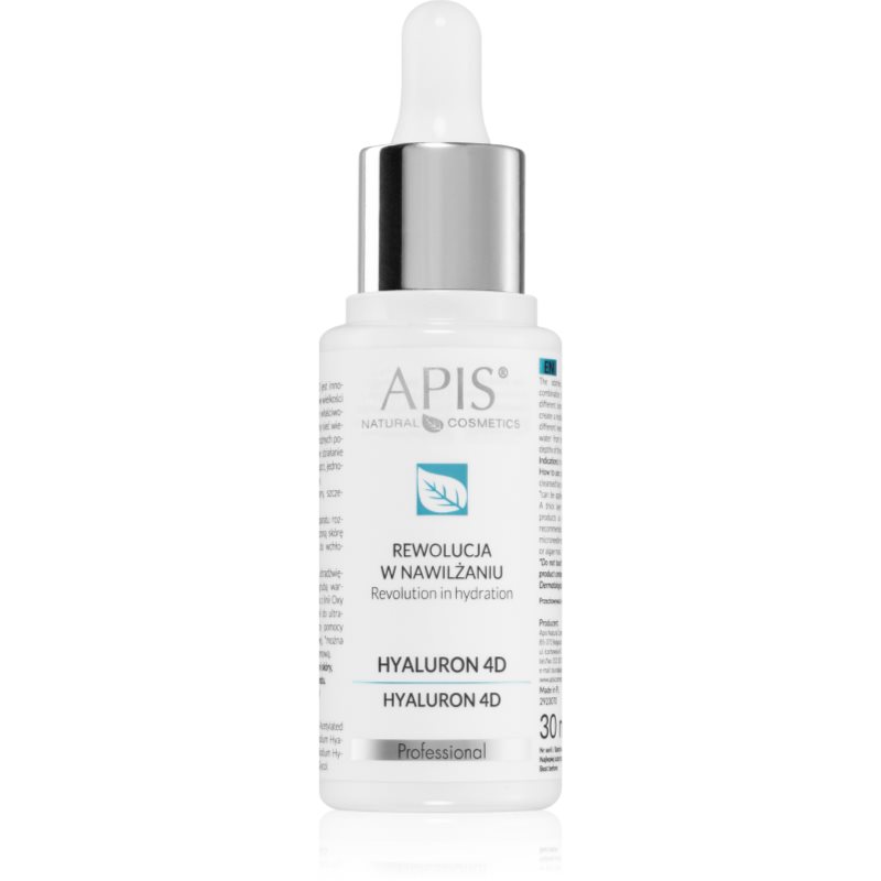 Apis Natural Cosmetics Revolution In Hydration Hyaluron 4D υαλουρονικός ορός για αφυδατωμένη και ξηρή επιδερμίδα 30 ml