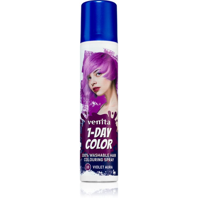 Venita 1-Day Color σπρέι με χρώμα για τα μαλλιά απόχρωση No. 10 - Violet Aura 50 ml