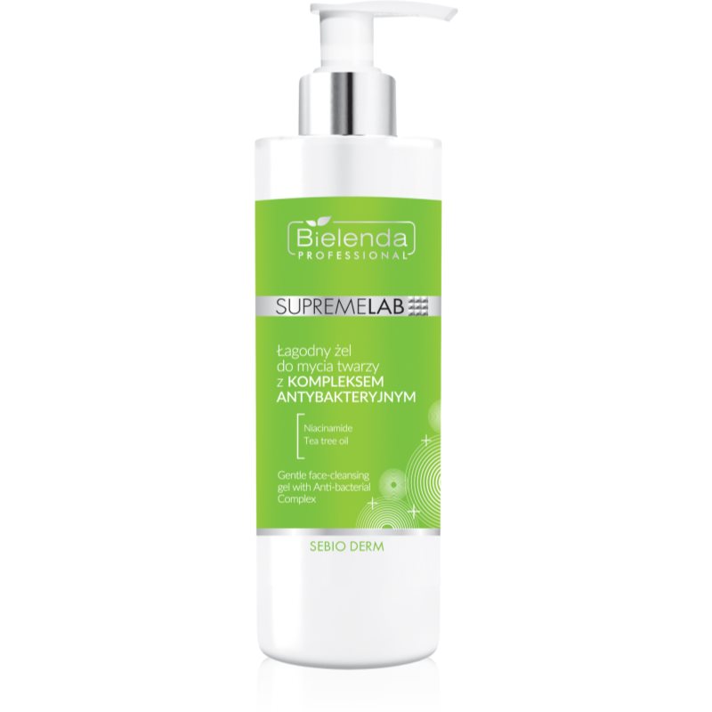 Bielenda Professional Supremelab Sebio Derm απαλό καθαριστικό τζελ Antibacterial Complex 190 γρ