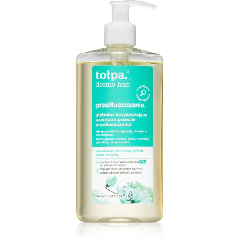 Tołpa Dermo Hair σαμπουάν για βαθύ καθαρισμό για λιπαρά μαλλιά 250 ml