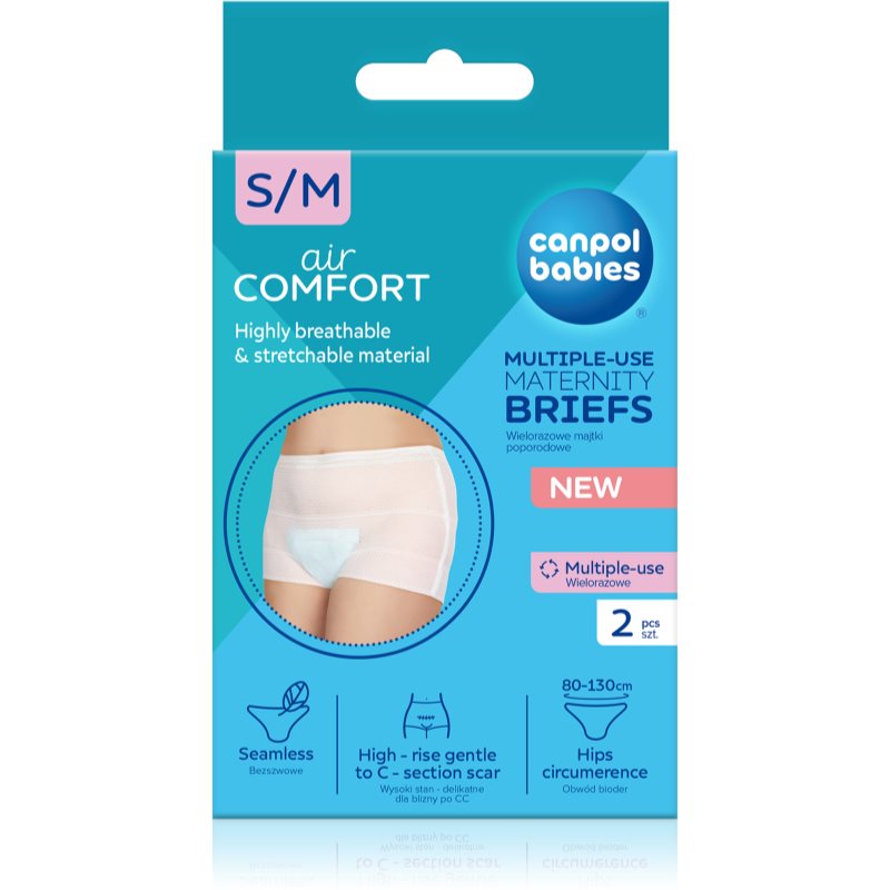 Canpol babies Maternity Briefs εσώρουχα λοχείας μέγεθος S/M 2 τμχ