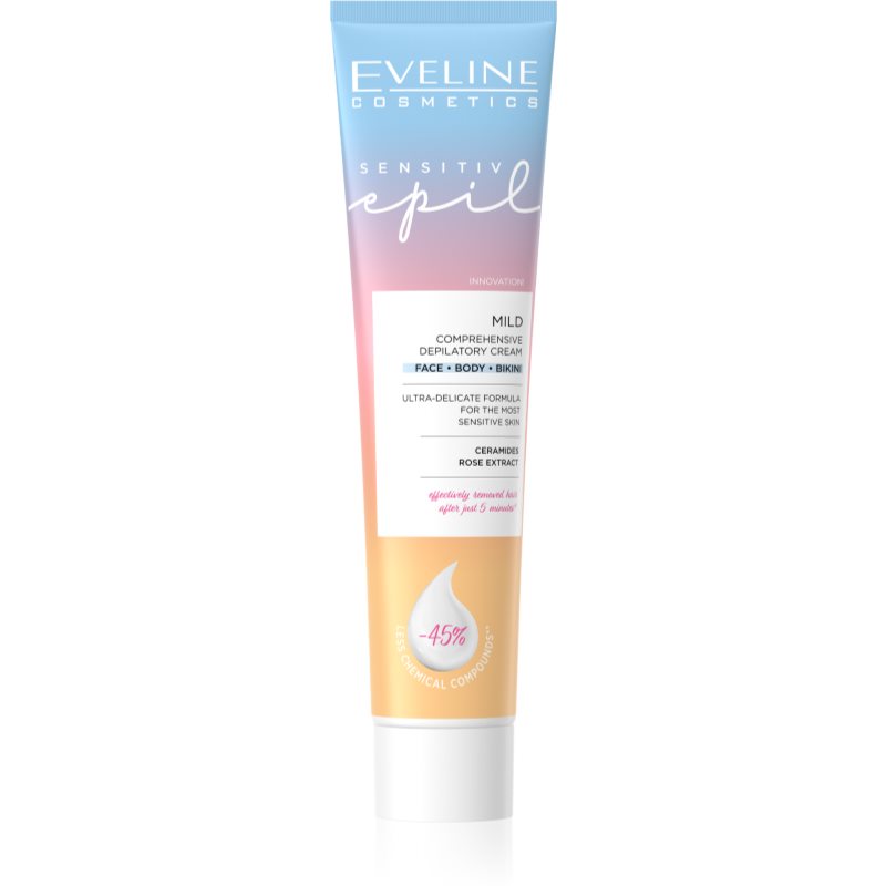 Eveline Cosmetics Sensitive Epil αποτριχωτική κρέμα για το σώμα για ευαίσθητο δέρμα 125 ml