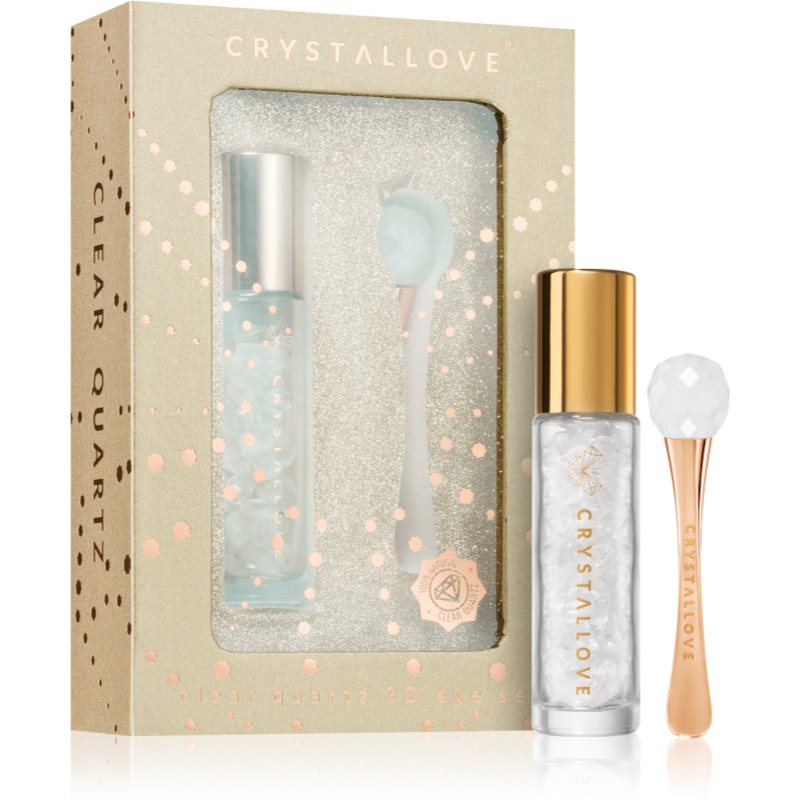 Crystallove Golden Clear Quartz 3D Eye Set Σετ Γύρω από τα μάτια