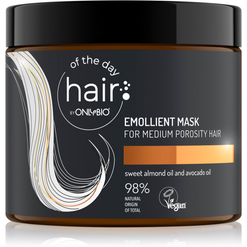 OnlyBio Hair Of The Day ενυδατική μάσκα για ατίθασα και κρεπαρισμένα μαλλιά 400 ml