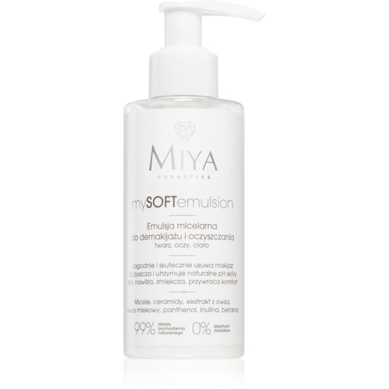 MIYA Cosmetics mySOFTemulsion μικυλλιακό γαλάκτωμα καθαρισμού 140 ml