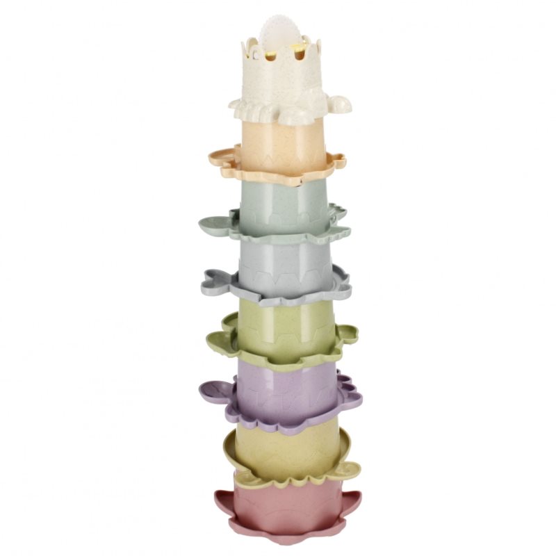 Bam-Bam Stacking Cups παιχνίδι στοίβαξης κυπέλλων 6m+ Tower 8 τμχ