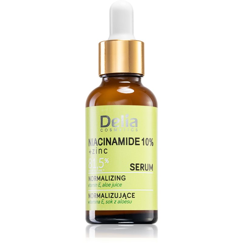 Delia Cosmetics Niacinamide 10% + zinc αποκαταστατικός ορός Για πρόσωπο, λαιμό και ντεκολτέ 30 ml