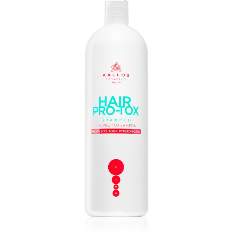 Kallos Hair Pro-Tox σαμπουάν με κερατίνη για ξηρά και κατεστραμμένα μαλλιά 1000 ml