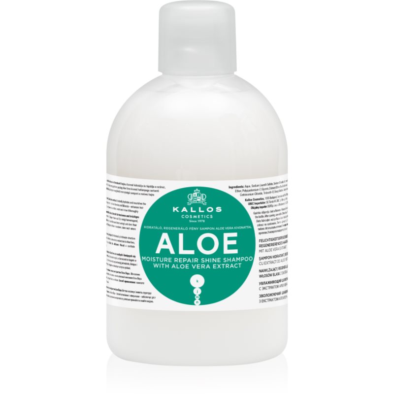 Kallos KJMN Professional Aloe αποκαταστατικό σαμπουάν με αλόη βέρα 1000 ml