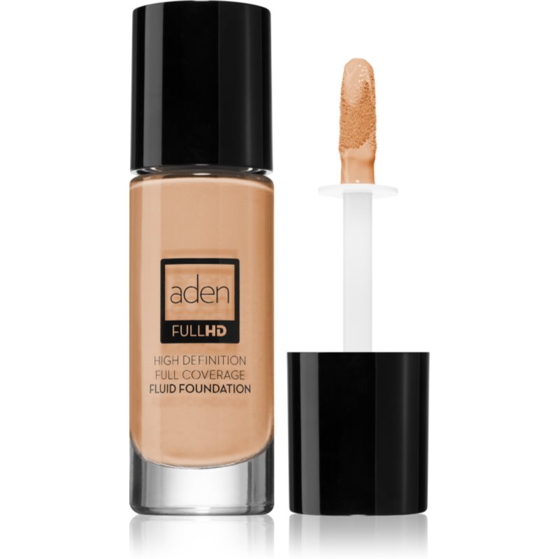 Aden Cosmetics Full HD Fluid Foundation μακράς διαρκείας ρευστό μεικ απ απόχρωση 02 Ivory 20 ml