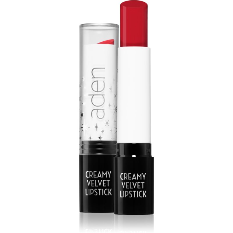 Aden Cosmetics Creamy Velvet Lipstick κρεμώδες κραγιόν απόχρωση 08 Scarlett Heart 3 γρ