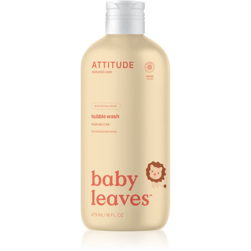 Attitude Baby Leaves Pear Nectar αφρόλουτρο μπάνιου για παιδιά 473 ml