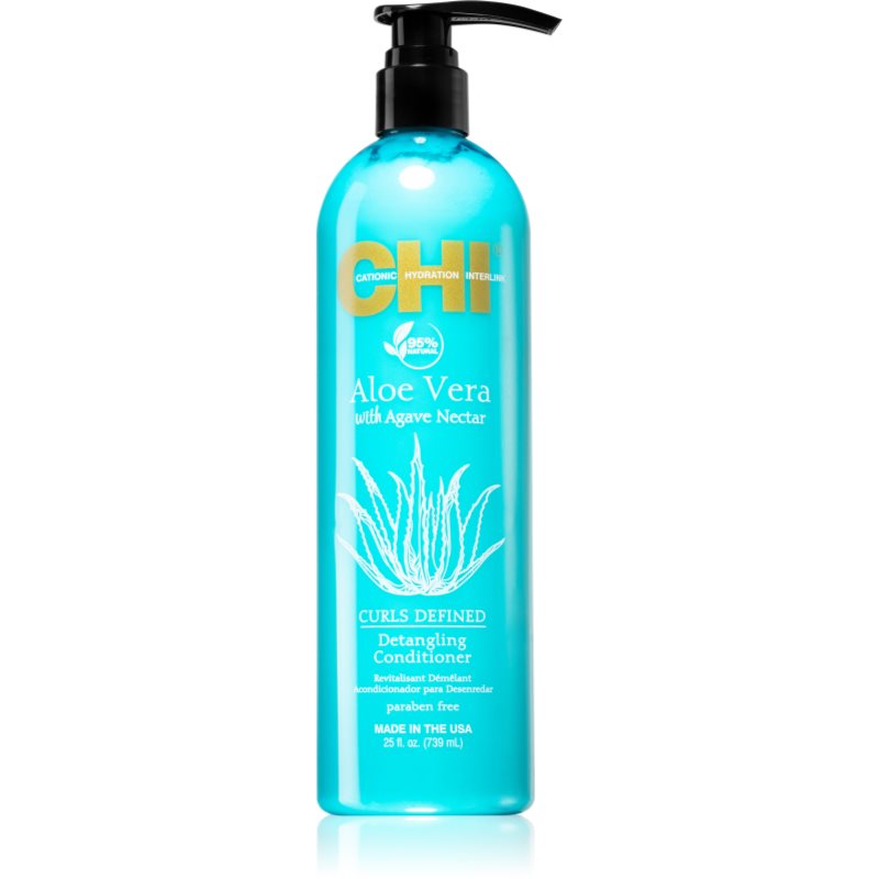 CHI Aloe Vera Detangling βαθιά αποκαταστατικό κοντίσιονερ για σπαστά και σγουρά μαλλιά 739 ml