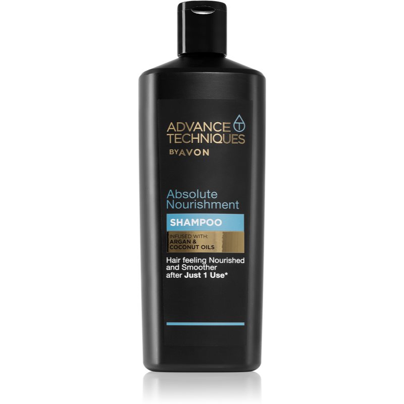 Avon Advance Techniques Absolute Nourishment θρεπτικό σαμπουάν με μαροκινό αργανέλαιο για όλους τους τύπους μαλλιών 700 ml