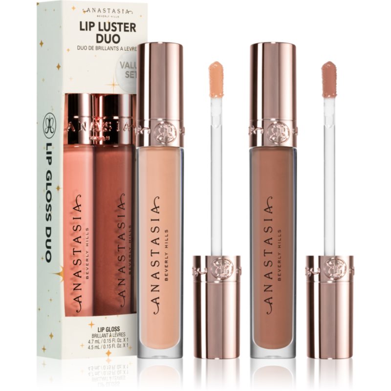 Anastasia Beverly Hills Lip Luster Duo Σετ λιπ γκλος απόχρωση Guava > Deep Taupe