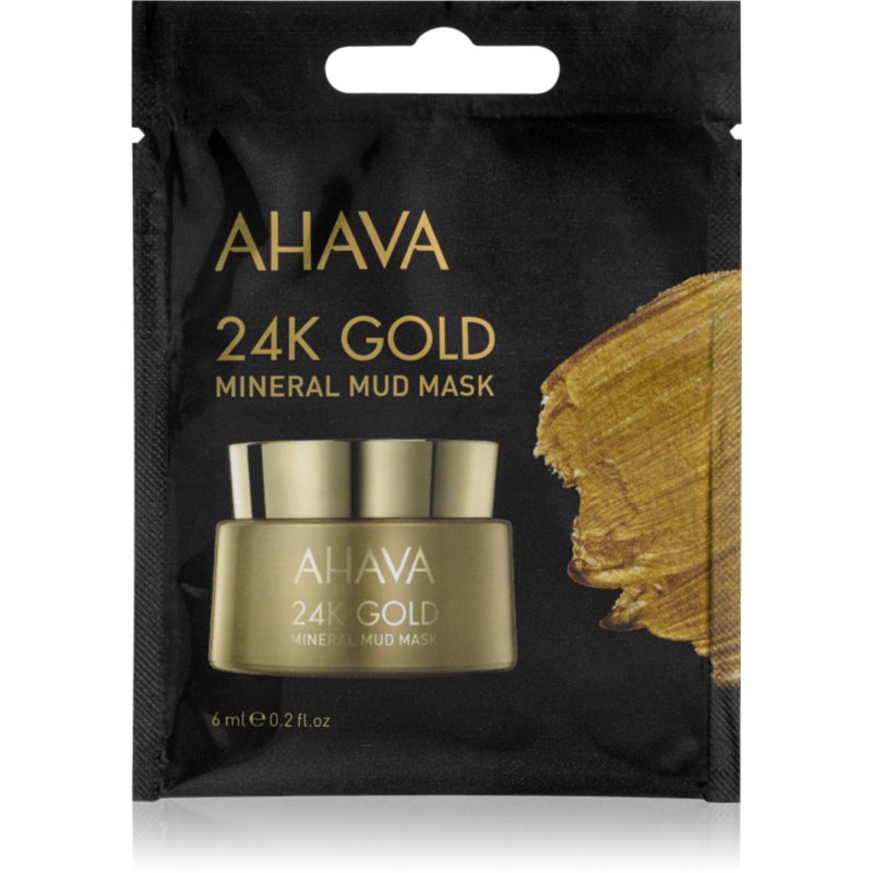 AHAVA Mineral Mud 24K Gold Μάσκα λάσπης ορυκτών με χρυσό 24 καρατίων 6 ml