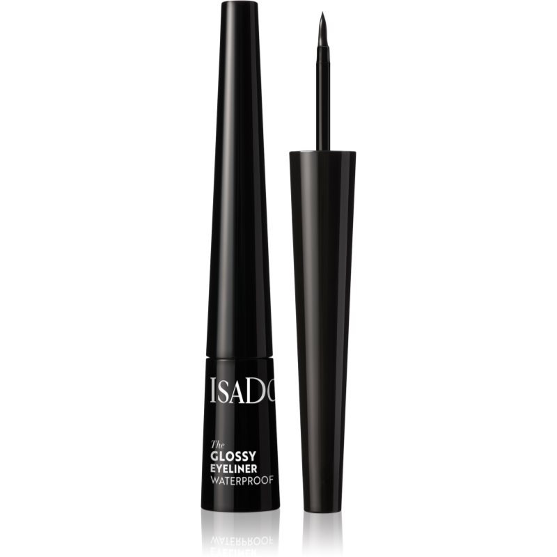 IsaDora Glossy Eyeliner Αδιάβροχο λάινερ ματιών απόχρωση 40 Chrome Black 2,5 ml