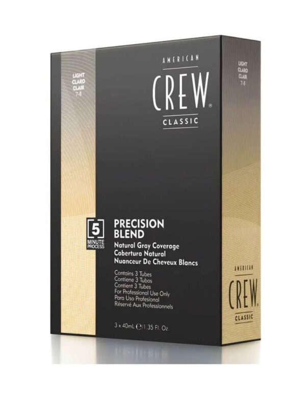 American Crew Precision Blend Natural Gray Coverage - Light 7-8 (3x40ml)
