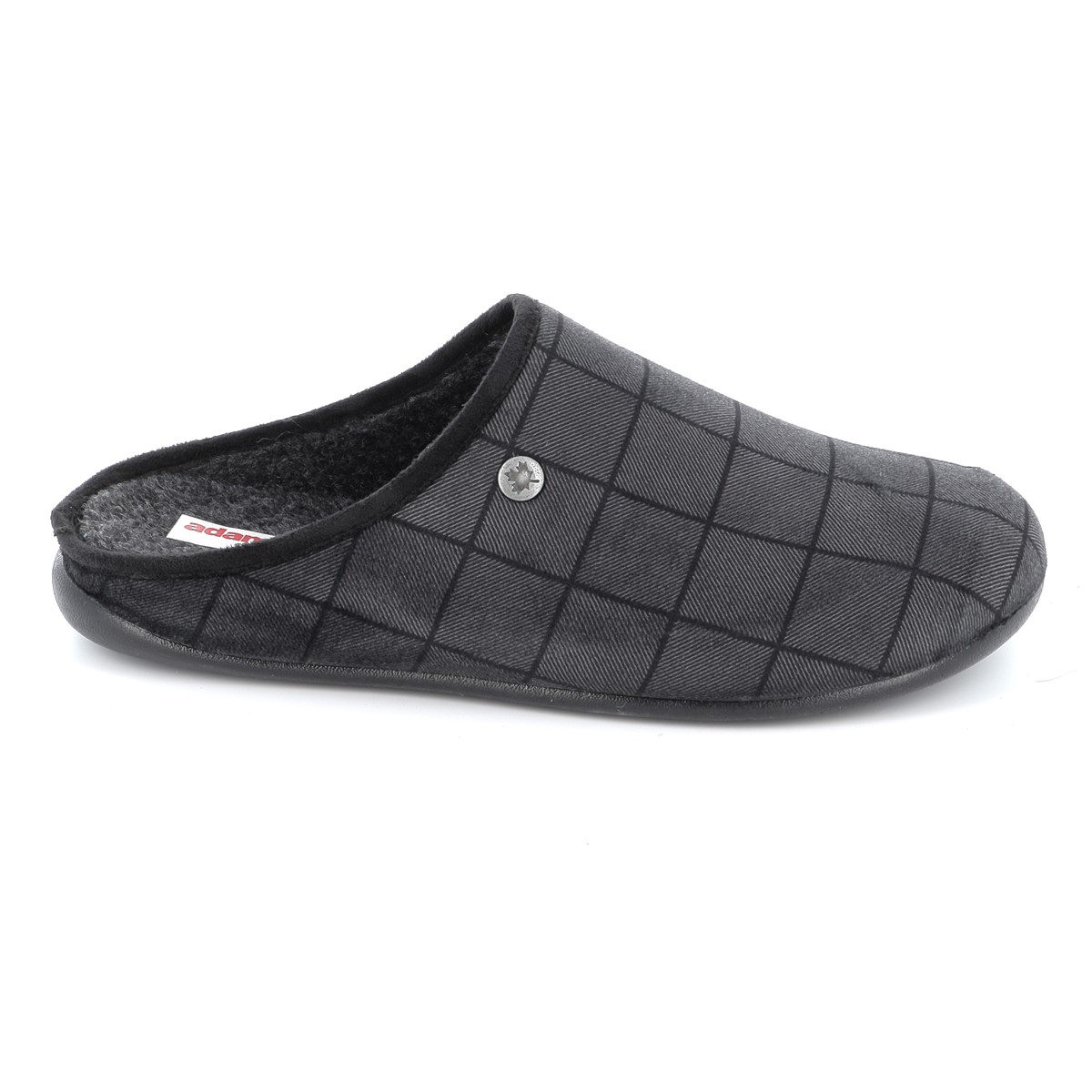 Ανδρική Παντόφλα Adam's Xρώματος Μαύρο 739-24502-19.2