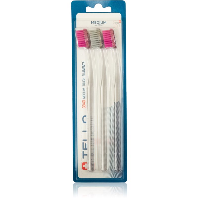 TELLO 3940 Medium 3pack οδοντόβουρτσα 3 τμχ