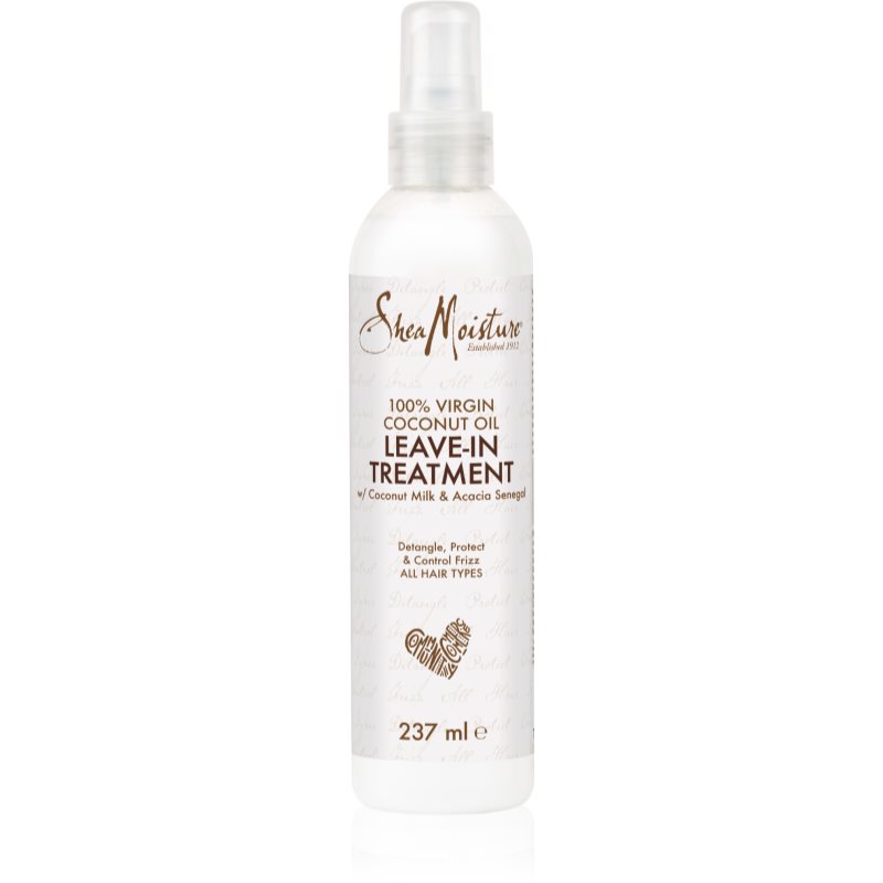 Shea Moisture 100% Virgin Coconut Oil ενυδατική φροντίδα χωρίς ξέβγαλμα σε σπρέι 237 ml